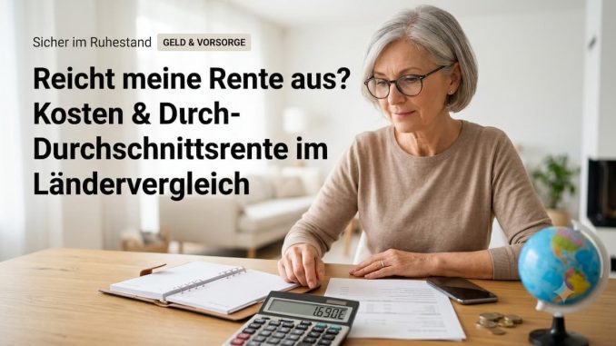 Frau prüft in ihren Unterlagen ob Reicht meine Rente aus