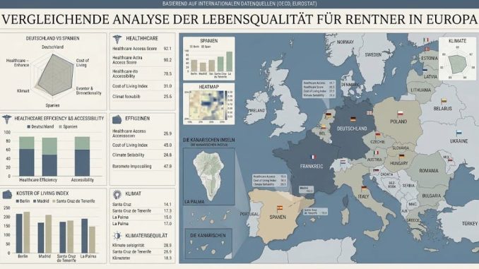 Analyse Rentner in Europa/ ruhestand eu la palma spanien vergleiche
